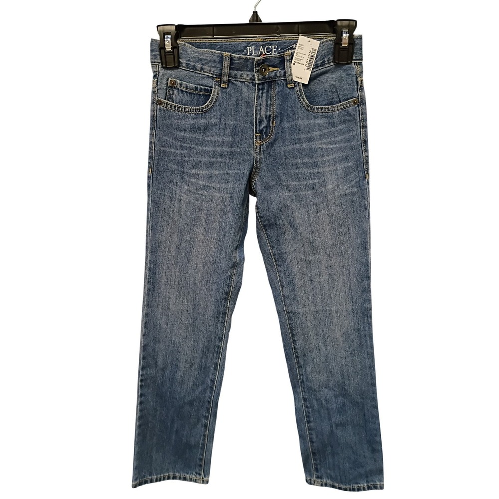 The Childrens Place Boys Straight Leg Jeans Medium Wash Size 8 NWT 3019822